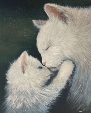 Painting “painting cat canvas oil portrait”, Canvas on the subframe, Oil paint, Contemporary art, изобразительное искусство, Russia, 2021 - photo 4