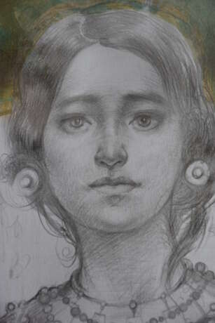 В ожидании Papier Peinture à l'huile Art contemporain Peinture d'histoire Ukraine 2017 - photo 2