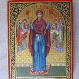 Icon “Icon of the Virgin the Unbreakable Wall.”, Gold leaf, Tempera, Classicism, Иконопись, Ukraine, 2021 - photo 1