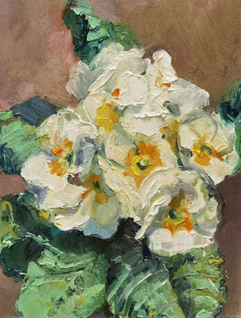 Картина «Primula», Huile sur toile, Impressionnisme, Russie, 2021 - photo 1