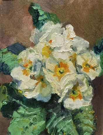Картина “Primula”, Oil on canvas, Impressionist, Russia, 2021 - photo 2