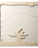 Lucio Fontana (Rosario 1899 - Comabbio 1968): Concetto Spaziale - Teatrino (bianco) 1968