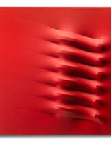 Agostino Bonalumi (Vimercate 1935 - 2013): Rosso 1974