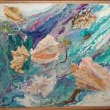 Морские раковины Оргалит Акриловые краски Морской пейзаж Россия 2021 г. - фото 2