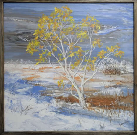 Встреча с зимой Toile sur le sous-châssis живопись акрил Art contemporain Peinture de paysage Russie 2020 - photo 1