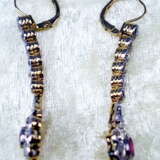 “ART NOUVEAU DROP EARRINGS WITH NUMEROUS BRILLIANT-CUT DIAMONDS AND WITH A RUBY OCCUPIED” - photo 3