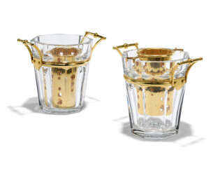 TWO BACCARAT GLASS 'HARCOURT' CHAMPAGNE-COOLERS