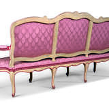 A LOUIS XV RED AND WHITE-PAINTED CANAPE - Foto 3