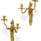 A PAIR OF FRENCH ORMOLU TWIN-BRANCH WALL-LIGHTS - photo 1