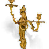 A PAIR OF FRENCH ORMOLU TWIN-BRANCH WALL-LIGHTS - фото 2