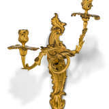 A PAIR OF FRENCH ORMOLU TWIN-BRANCH WALL-LIGHTS - фото 3