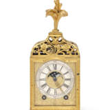 A LOUIS XVI ORMOLU AND ENGRAVED GILT-BRASS GRANDE AND PETITE SONNERIE TABLE CLOCK - photo 1