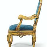 A PAIR OF ITALIAN POLYCHROME-DECORATED 'LACCA' ARMCHAIRS - photo 2