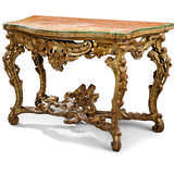 AN ITALIAN SILVER-GILT VARNISHED 'MECCA' CONSOLE TABLE - фото 2