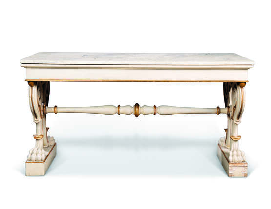 A NORTH ITALIAN PARCEL-GILT AND WHITE-PAINTED CENTRE TABLE - photo 2
