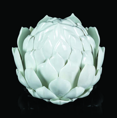 Meissen Porcelain Factory. A GERMAN PORCELAIN WHITE ARTICHOKE SMALL TUREEN AND COVER - фото 2