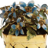 Cartier. A GILT AND ENAMEL BASKET OF FLOWERS - photo 3