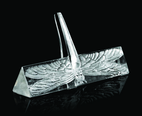 Lalique, Rene. EIGHT RENÉ LALIQUE GLASS 'LIBELLULE' KNIFE RESTS - Foto 3