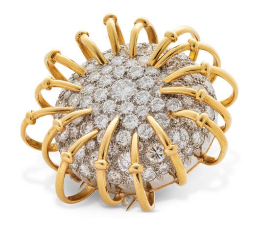 Tiffany & Co.. TIFFANY & CO. SCHLUMBERGER 'APOLLO' DIAMOND BROOCH - Foto 3
