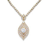 DIAMOND AND GOLD PENDANT NECKLACE - фото 3