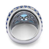 NO RESERVE - TOPAZ, SAPPHIRE AND DIAMOND RING - Foto 2