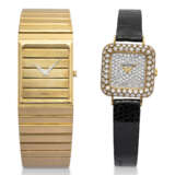 TWO GOLD AND DIAMOND WRISTWATCHES - photo 1
