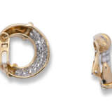 NO RESERVE - DIAMOND AND GOLD EARRINGS - Foto 2