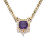 AMETHYST AND DIAMOND PENDENT NECKLACE - Foto 3
