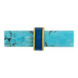 Cartier. CARTIER TURQUOISE, CHRYSOPRASE, GOLD AND ENAMEL CUFFLINKS - Foto 3