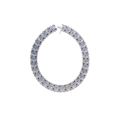 Bolin. SAPPHIRE AND DIAMOND NECKLACE, BRACELET AND EARRING SUITE - фото 3
