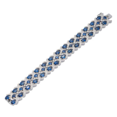 Bolin. SAPPHIRE AND DIAMOND NECKLACE, BRACELET AND EARRING SUITE - photo 6