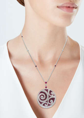 Graff. GRAFF RUBY AND DIAMOND PENDENT NECKLACE - photo 4