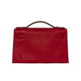 HERMÈS. A ROUGE TOMATE EPSOM LEATHER KELLY POCHETTE WITH GOLD HARDWARE - photo 3