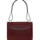 HERMÈS. A ROUGE H CALF BOX LEATHER CONSTANCE 24 WITH PALLADIUM HARDWARE - photo 3
