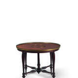 Weisweiler, Adam. A LATE LOUIS XVI ORMOLU-MOUNTED AMBOYNA AND MAHOGANY TABLE A THE - photo 2