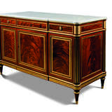 Dester, Godefroy. A LOUIS XVI ORMOLU-MOUNTED MAHOGANY COMMODE A BRISURES - Foto 2