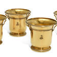 A SET OF FOUR FRENCH EMPIRE SILVER-GILT WINE COOLERS FROM THE PAVLOVITCH SERVICE - Prix ​​des enchères