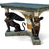A NORTH ITALIAN PARCEL-GILT, SIMULATED MARBLE AND BRONZED CONSOLE TABLE - Foto 2