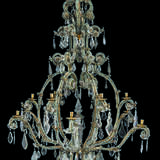 A NORTH ITALIAN GILT-METAL MOULDED AND CUT-GLASS TWELVE-LIGHT CHANDELIER - photo 2