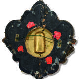 A SICILIAN GILT-COPPER, BLUE GLASS, CORAL AND MOTHER-OF-PEARL-SET RELIQUARY - photo 2
