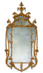 A GEORGE III GILTWOOD PIER MIRROR