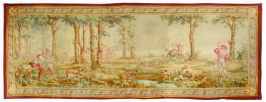 A LARGE NAPOLEON III AUBUSSON PICTORIAL TAPESTRY