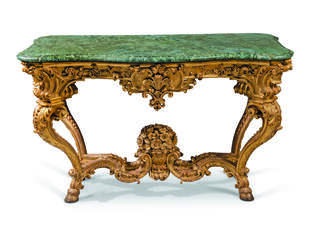A NORTH ITALIAN GILTWOOD CONSOLE TABLE