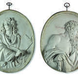 A PAIR OF MARBLE PORTRAIT RELIEFS OF PHILOSOPHERS - фото 1