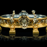 A FRENCH ORMOLU AND SILVERED-BRONZE JARDINIERE - photo 1