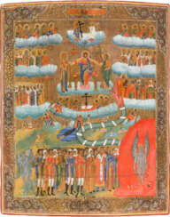 LARGE AND RARE ICON OF THE LAST JUDGMENT