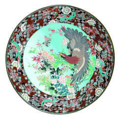 A LARGE JAPANESE CLOISONNE CHARGER
