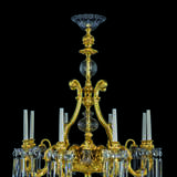 A FRENCH ORMOLU AND CUT-CRYSTAL GLASS TWELVE-LIGHT CHANDELIER - фото 1