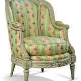 Delanois, L. A LATE LOUIS XV GREY-PAINTED BERGERE - photo 1