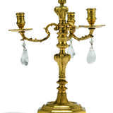 A PAIR OF FRENCH ORMOLU AND ROCK-CRYSTAL THREE-LIGHT CANDELABRA - photo 4